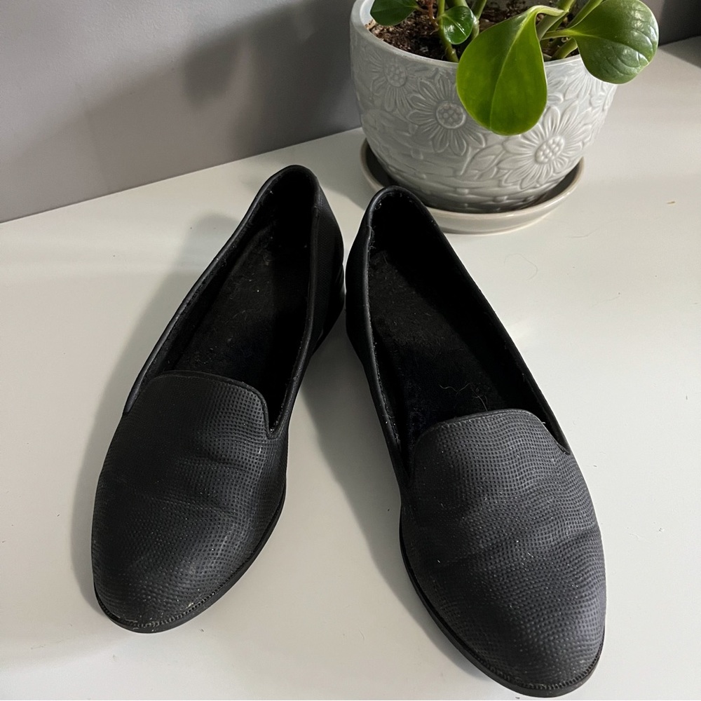Faux Patent leather loafers